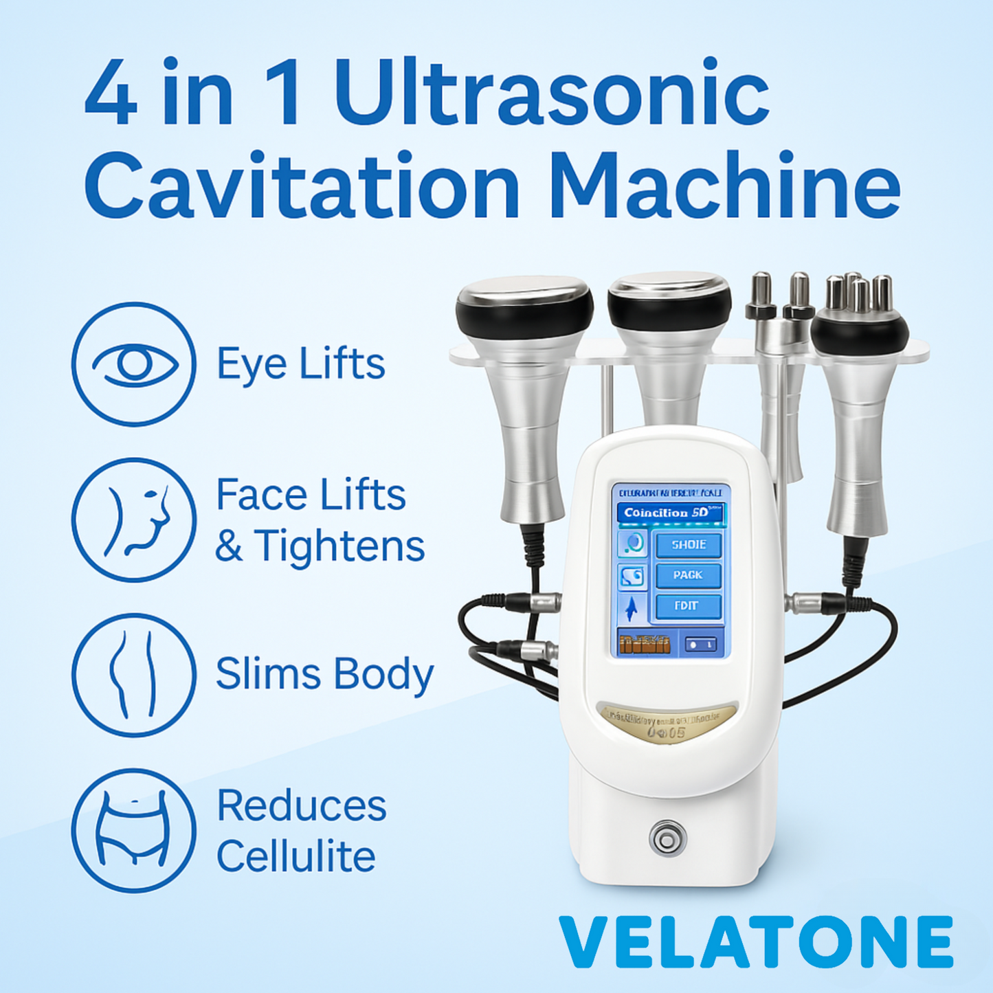 Velatone 4 in 1 Ultrasonic Cavitation Machine